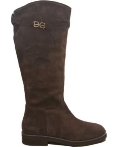 VEXED FLACHE DAMENSTIEFEL VALBOA BRAUN MARRóN