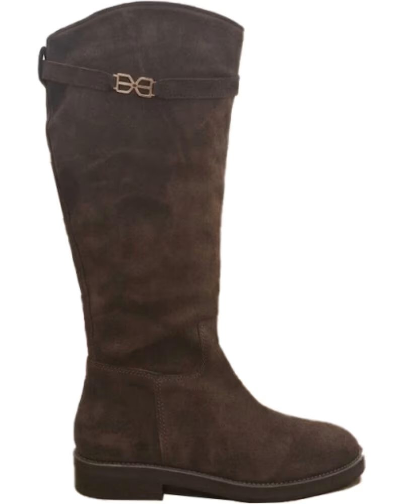 VEXED FLACHE DAMENSTIEFEL VALBOA BRAUN MARRóN