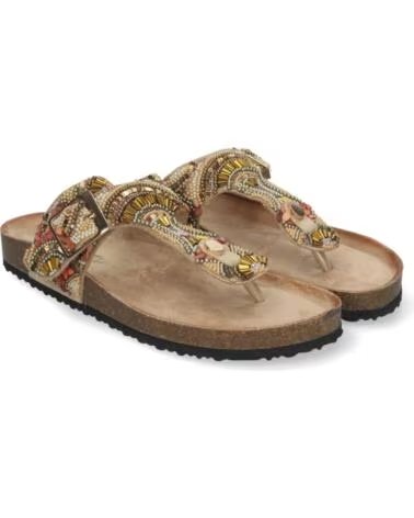 SPORT3PUNTO0 AY-3066-ORO SANDALI INFRADITO CON PERLINE VARIOS COLORES