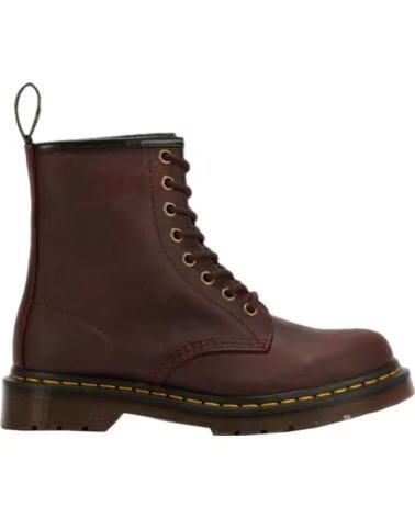 DR MARTENS FLACHE STIEFEL 1460 ROJO