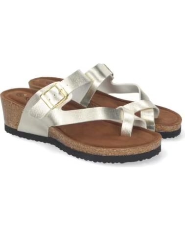 SANDALI CON ZEPPA DORATI SPORT3PUNTO0 YF-87 VARIOS COLORES