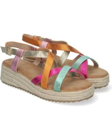 SANDALE MULTICOLORE AVEC PLATEFORME ET FERMETURE À BOUCLE SPORT3PUNTO0 CF-2457 VARIOS COLORES