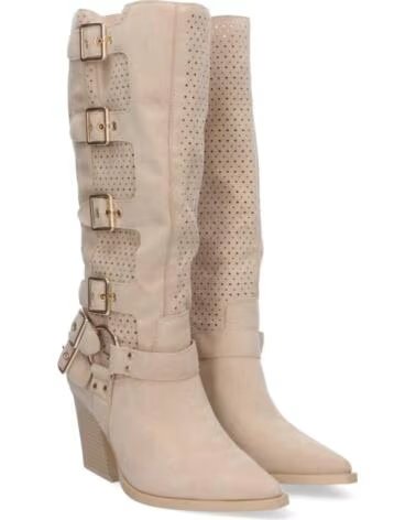 SPORT3PUNTO0 L1000 HOHER STIEFEL AUS KUNSTWILDLEDER MIT SCHNALLEN VARIOS COLORES
