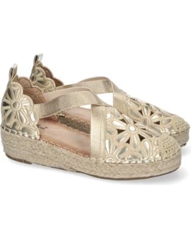 SPORT3PUNTO0 LLI-3Q46 ESPADRILLAS DORATA CON FIORI VARIOS COLORES