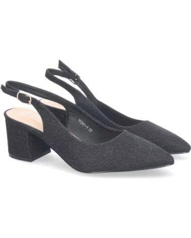 SPORT3PUNTO0 DÉCOLLETÉ CON TACCO LARGO E CINTURINO POSTERIORE YK261-1 NERO VARIOS COLORES