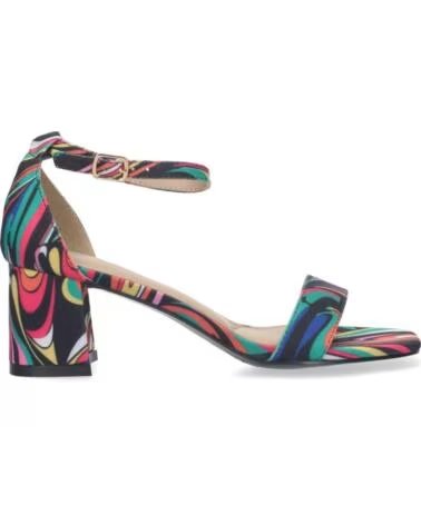 SPORT3PUNTO0 A-2401 MEHRFARBIGE ABSATZSANDALEN VARIOS COLORES
