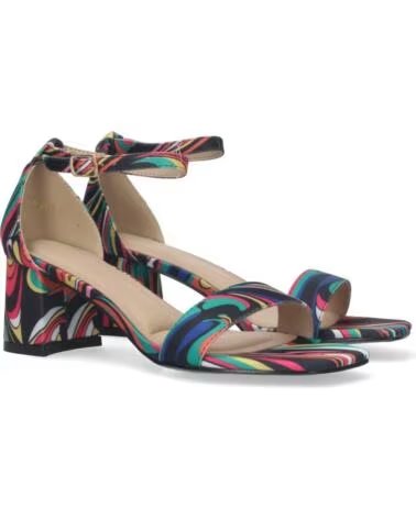 SPORT3PUNTO0 A-2401 SANDALI CON TACCO MULTICOLORE VARIOS COLORES