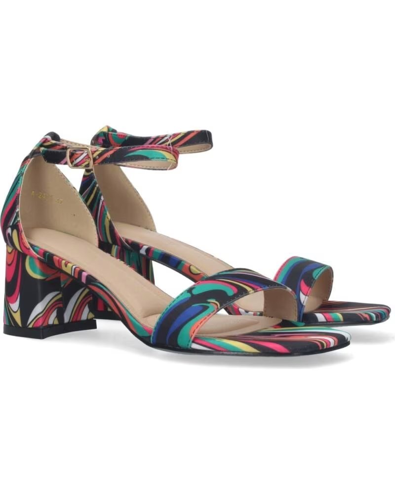 SPORT3PUNTO0 A-2401 MEHRFARBIGE ABSATZSANDALEN VARIOS COLORES