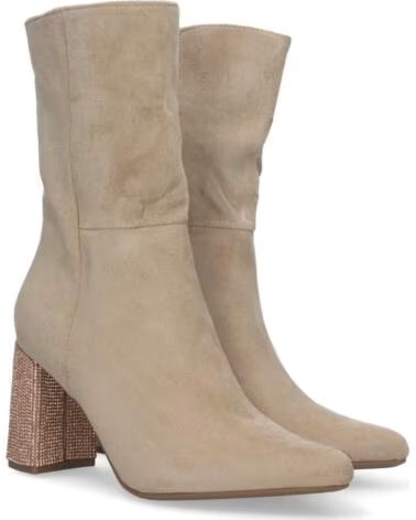 SPORT3PUNTO0 2Z-2102 STIVALETTI CON TACCO BEIGE CON STRASS VARIOS COLORES