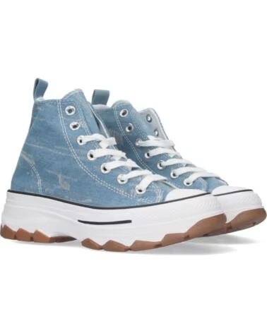 SPORT3PUNTO0 EV-100 SNEAKERS ALTE IN TELA DENIM CON ZEPPA VARIOS COLORES