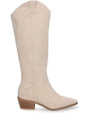 SPORT3PUNTO0 DAMEN WESTERN-LANGSCHAFTSTIEFEL JS1820 BEIGE VARIOS COLORES