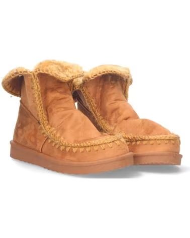 SPORT3PUNTO0 LHD-881A KAMEL DAMENSTIEFEL AUS WILDLEDER MIT FELL VARIOS COLORES