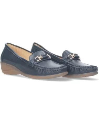 DAMEN KEIL-MOKASSIN SPORT3PUNTO0 J2129 MARINEBLAU VARIOS COLORES