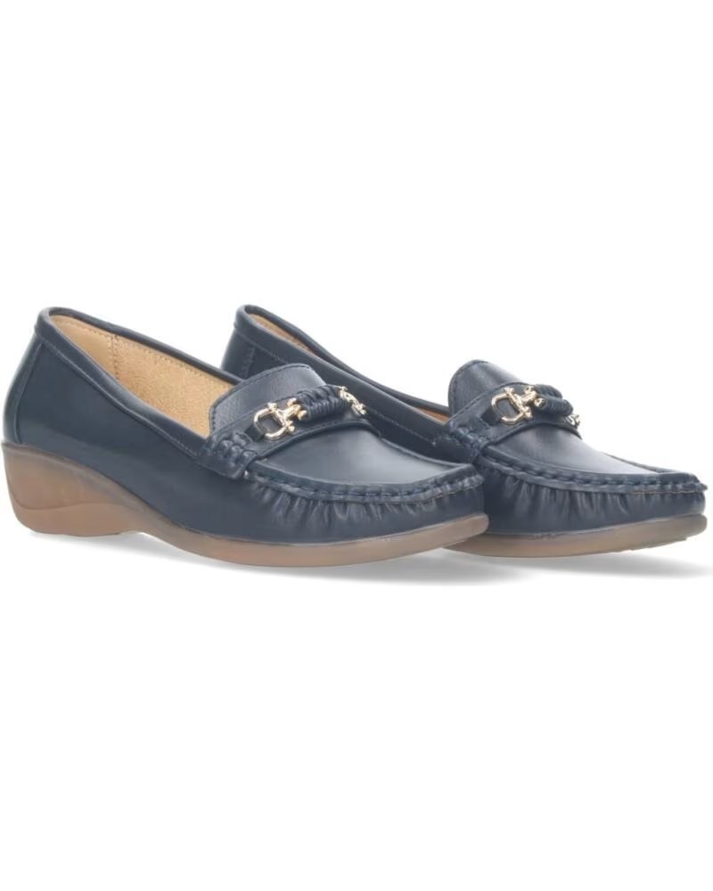 DAMEN KEIL-MOKASSIN SPORT3PUNTO0 J2129 MARINEBLAU VARIOS COLORES