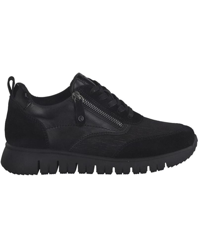 Zapatillas deporte de Mujer TAMARIS 83705 PIEL-LICRA NEGRA NEGRO