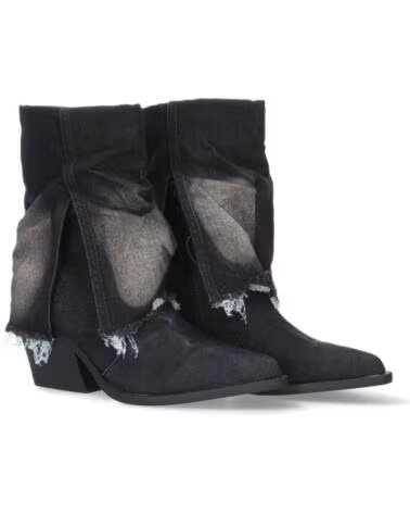 SPORT3PUNTO0 668 STIVALETTI CON TACCO IN DENIM NERO VARIOS COLORES