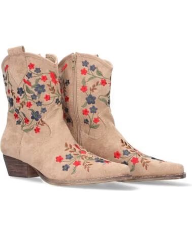SPORT3PUNTO0 WESTERNSTIEFEL A-2463 BEIGE MIT BLUMENSTICKEREI VARIOS COLORES
