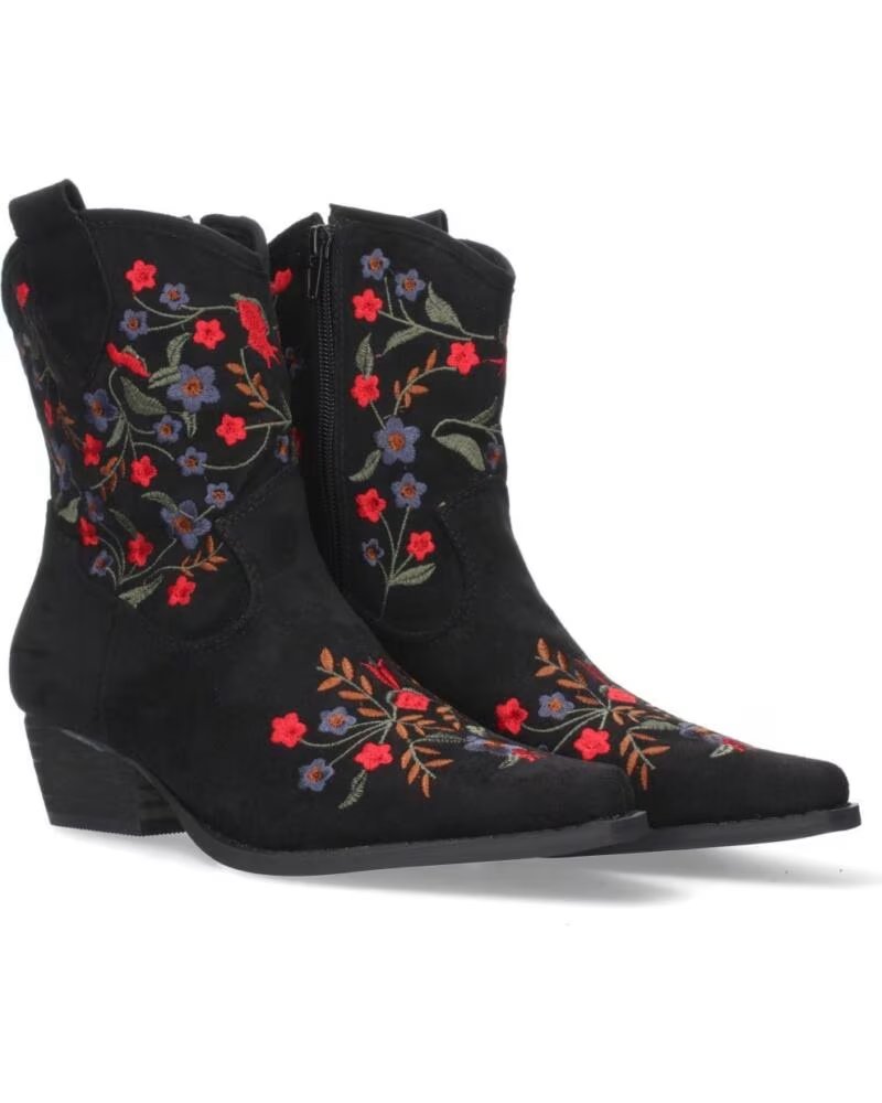 SPORT3PUNTO0 A-2463 SCHWARZE BESTICKTE WESTERNSTIEFEL VARIOS COLORES