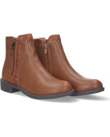 SPORT3PUNTO0 GX257 DAMEN STIEFELETTEN IN KHAKI MIT REISSVERSCHLUSS UND NIETEN VARIOS COLORES