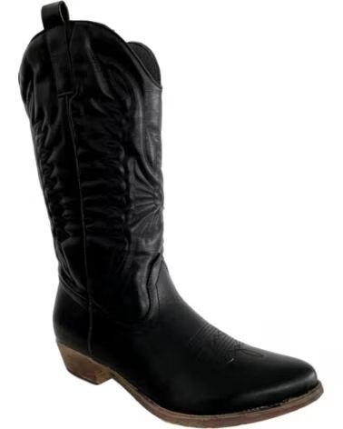 SPORT3PUNTO0 K1936307 SCHWARZE DAMEN WESTERNSTIEFEL VARIOS COLORES