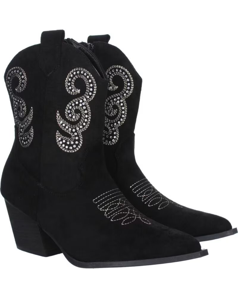 SPORT3PUNTO0 YZ23-65 SCHWARZE WESTERNSTIEFEL BESTICKT VARIOS COLORES