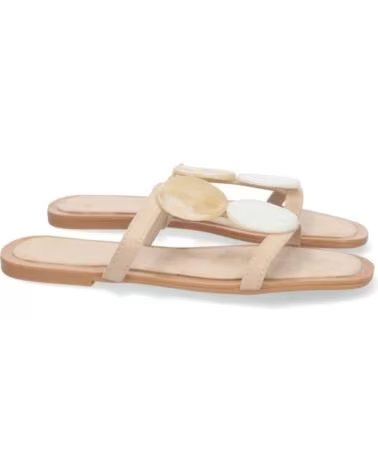 SPORT3PUNTO0 BP-2320 BEIGE FLACHE SANDALEN MIT VERZIERUNGEN VARIOS COLORES