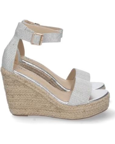 SPORT3PUNTO0 FZ22-25 ARGENTO SANDALI CON ZEPPA E TACCO CON GLITTER DA DONNA VARIOS COLORES