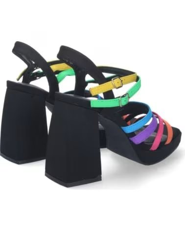 SPORT3PUNTO0 S-2388-MULTI MEHRFARBIGE ABSATZSANDALEN VARIOS COLORES