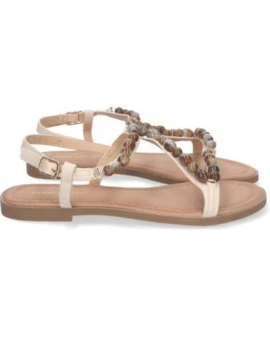 SANDALO BASSO DONNA SPORT3PUNTO0 7978 BEIGE CON PERLE VARIOS COLORES