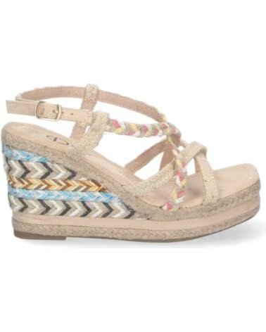 SPORT3PUNTO0 YZ22-135 KEILABSATZ-SANDALEN IN BEIGE VARIOS COLORES