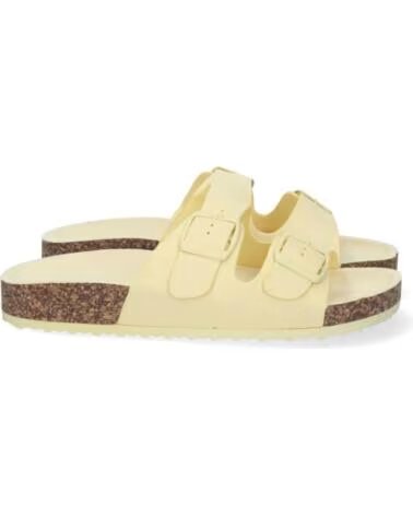 SPORT3PUNTO0 M2213 FLACHE SANDALEN MIT ZWEI SCHNALLEN GELB VARIOS COLORES