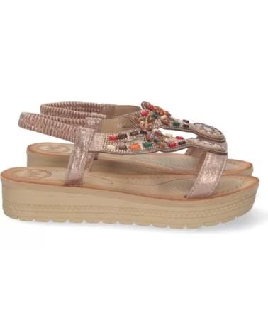 SPORT3PUNTO0 AA-14 CHAMPAGNE SANDALI CON ZEPPA DECORATI VARIOS COLORES
