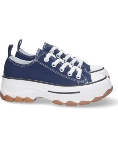SNEAKER SPORT3PUNTO0 EV-99 IN TELA BLU CON ZEPPA VARIOS COLORES