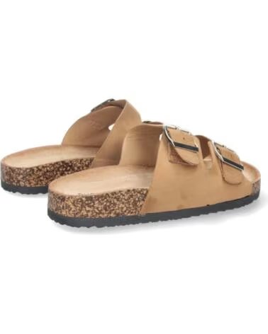 SPORT3PUNTO0 1AY-1056-CAMEL FLACHE SANDALEN MIT SCHNALLEN VARIOS COLORES