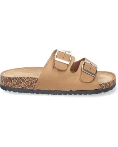 SPORT3PUNTO0 1AY-1056-CAMEL FLACHE SANDALEN MIT SCHNALLEN VARIOS COLORES