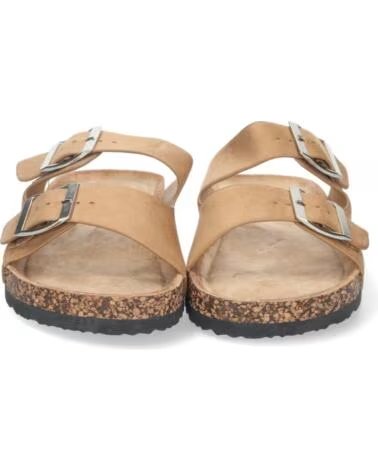 SPORT3PUNTO0 1AY-1056-CAMEL FLACHE SANDALEN MIT SCHNALLEN VARIOS COLORES