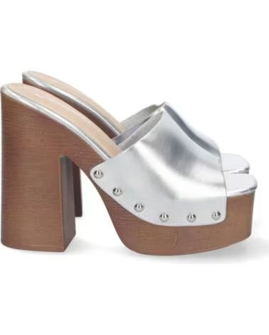 SPORT3PUNTO0 F20-57 ZOCCOLI CON PLATEAU E TACCO ALTO E BORCHIE ARGENTO VARIOS COLORES