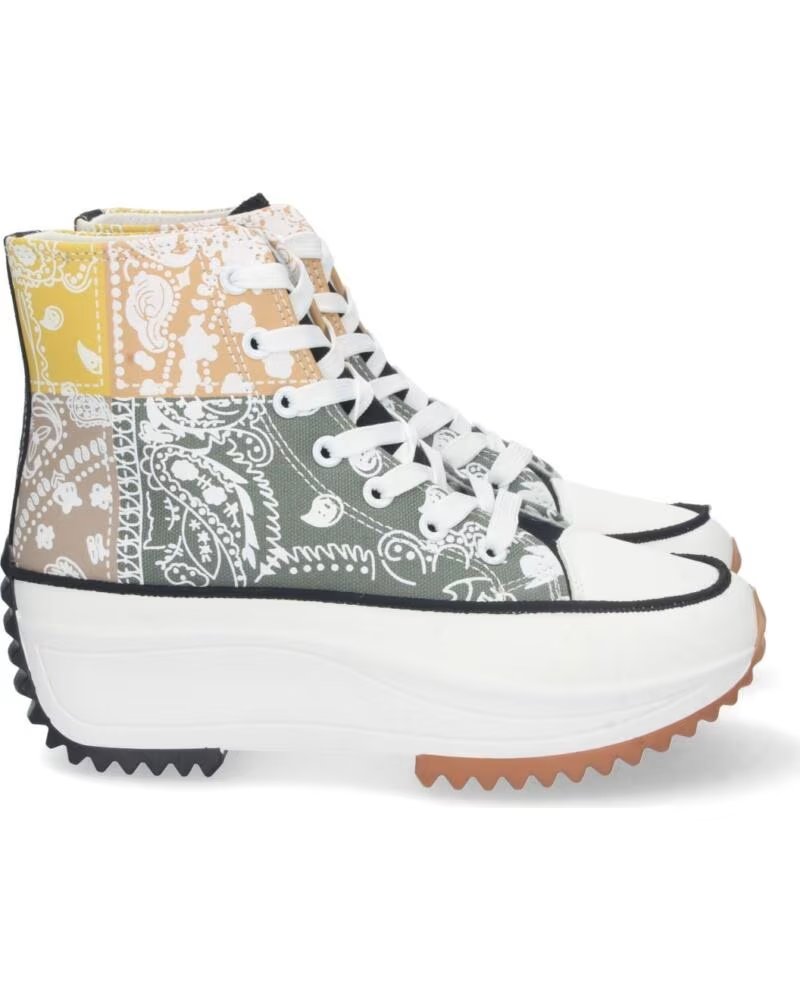 SPORT3PUNTO0 SNEAKER 7P01 GRÜN PATCHWORK-MUSTER VARIOS COLORES
