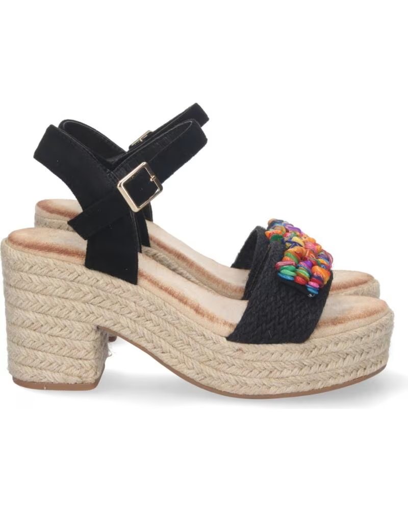 SPORT3PUNTO0 2CF-2155 SCHWARZE KEILSANDALEN MEHRFARBIG VARIOS COLORES