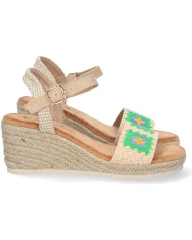 SPORT3PUNTO0 WH-3P7052 SANDALI CON ZEPPA VERDE VARIOS COLORES
