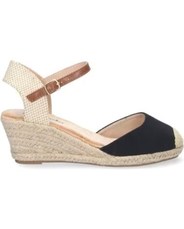 SPORT3PUNTO0 YJ622 KEILSANDALETTEN JUTE SCHWARZ VARIOS COLORES