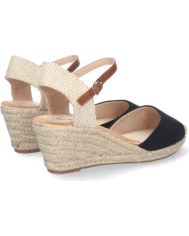 SPORT3PUNTO0 YJ622 KEILSANDALETTEN JUTE SCHWARZ VARIOS COLORES