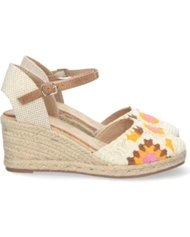 SPORT3PUNTO0 SANDALIA CUÑA JNS-5P101 TAUPE BORDADA VARIOS COLORES