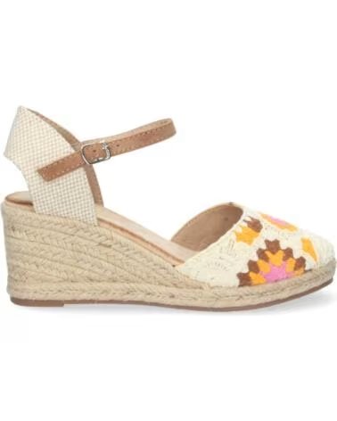 SPORT3PUNTO0 KEILSANDALE JNS-5P101 TAUPE BESTICKT VARIOS COLORES