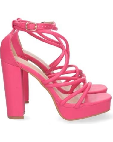 SPORT3PUNTO0 2BL-2099 FUCSIA SANDALI CON TACCO ALTO, PLATEAU E LISTINI VARIOS COLORES
