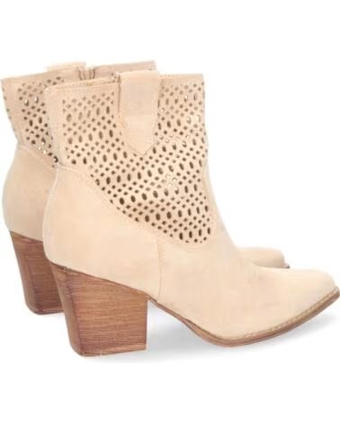 SPORT3PUNTO0 A-2219 PERFORIERTE WESTERN-STIEFELETTEN BEIGE VARIOS COLORES