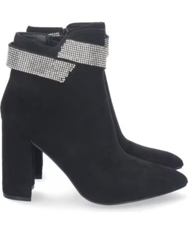 SPORT3PUNTO0 STIVALETTI NERI L88-311 TACCO LARGO E STRASS VARIOS COLORES