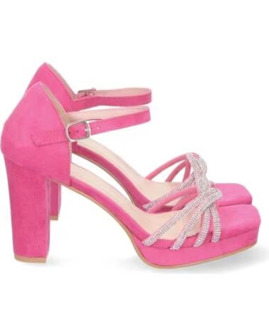 SPORT3PUNTO0 2WL-2107 SANDALI CON TACCO FUCSIA CON LISTINI IN STRASS VARIOS COLORES