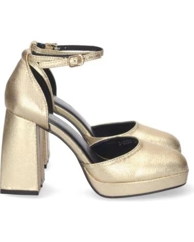 SPORT3PUNTO0 S-2222 SCARPE CON TACCO ALTO DORATE CON PLATEAU E CINTURINO ALLA CAVIGLIA VARIOS COLORES