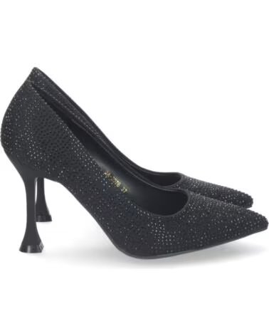 SPORT3PUNTO0 2A-2076 SCARPE CON TACCO NERE ELEGANTI CON STRASS VARIOS COLORES